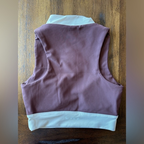 Wilo the Label Mauve Crop Top- size Large - Picture 4 of 4
